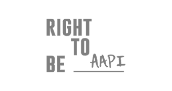 Logo for Right to Be AAPI